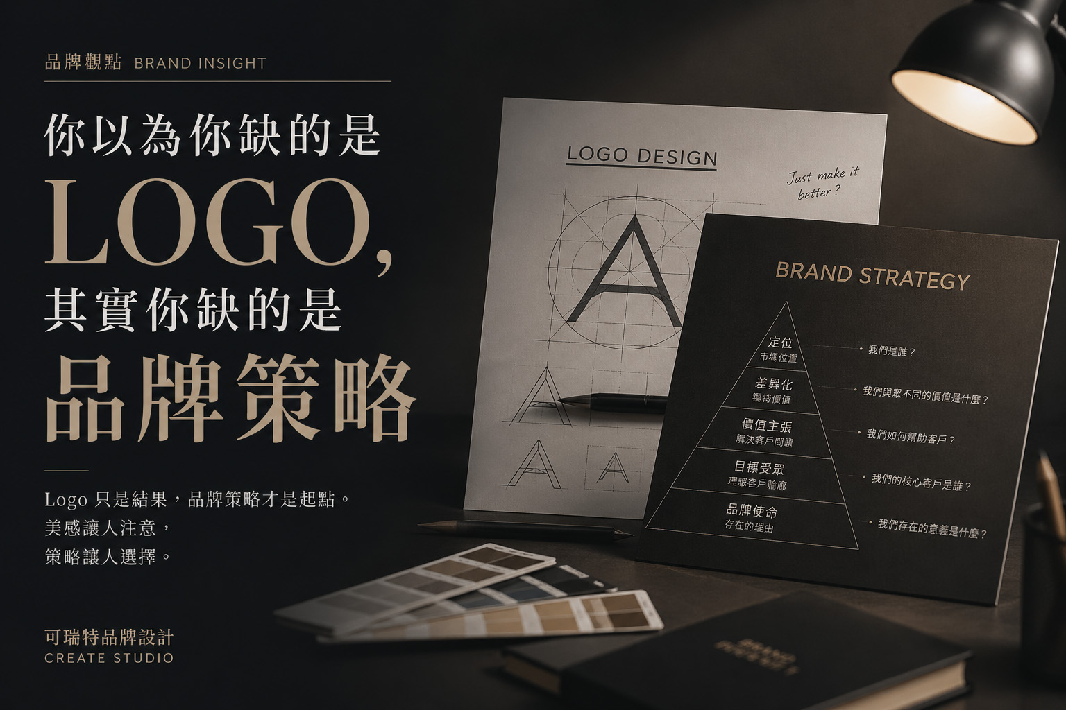 你以為你缺的是LOGO,其實你缺的是「品牌策略」