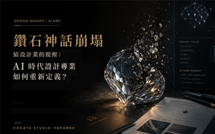 鑽石神話崩塌給設計業的省思：AI 時代設計專業如何重新定義？